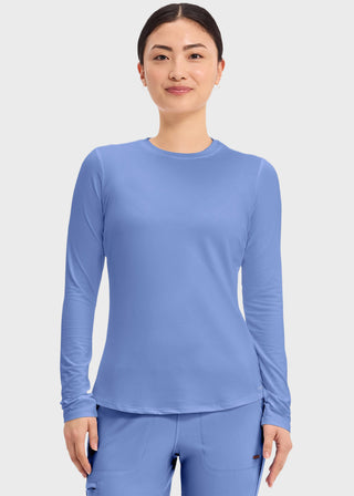 Cherokee Basics Women's Long Sleeve Underscrub Knit Tee