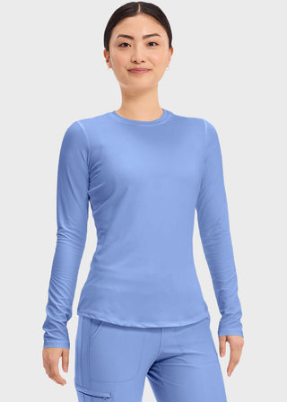 Cherokee Basics Women's Long Sleeve Underscrub Knit Tee