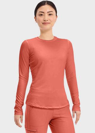 Cherokee Basics Women's Long Sleeve Underscrub Knit Tee