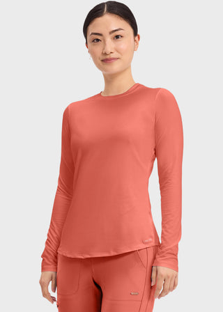 Cherokee Basics Women's Long Sleeve Underscrub Knit Tee