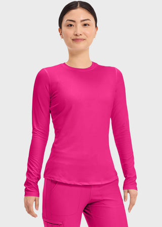 Cherokee Basics Women's Long Sleeve Underscrub Knit Tee