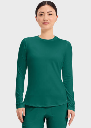 Cherokee Basics Women's Long Sleeve Underscrub Knit Tee