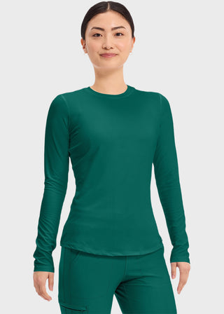 Cherokee Basics Women's Long Sleeve Underscrub Knit Tee