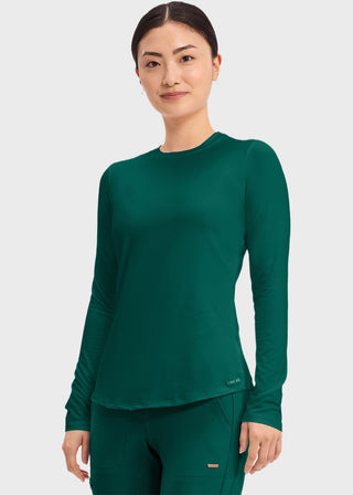 Cherokee Basics Women's Long Sleeve Underscrub Knit Tee