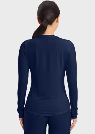 Cherokee Basics Women's Long Sleeve Underscrub Knit Tee