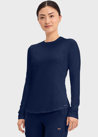 Cherokee Basics Women's Long Sleeve Underscrub Knit Tee