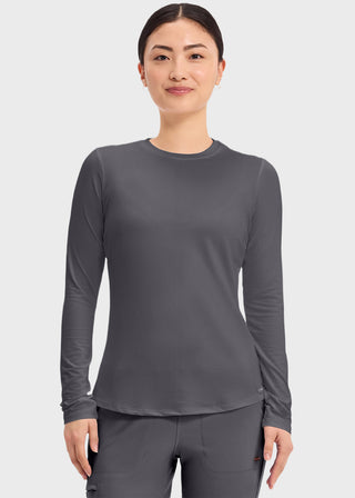 Cherokee Basics Women's Long Sleeve Underscrub Knit Tee