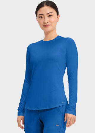 Cherokee Basics Women's Long Sleeve Underscrub Knit Tee