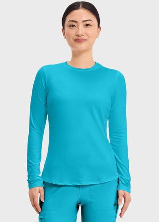 Cherokee Basics Women's Long Sleeve Underscrub Knit Tee