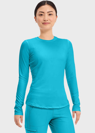 Cherokee Basics Women's Long Sleeve Underscrub Knit Tee