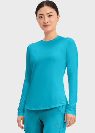 Cherokee Basics Women's Long Sleeve Underscrub Knit Tee