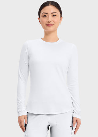 Cherokee Basics Women's Long Sleeve Underscrub Knit Tee