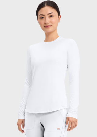 Cherokee Basics Women's Long Sleeve Underscrub Knit Tee