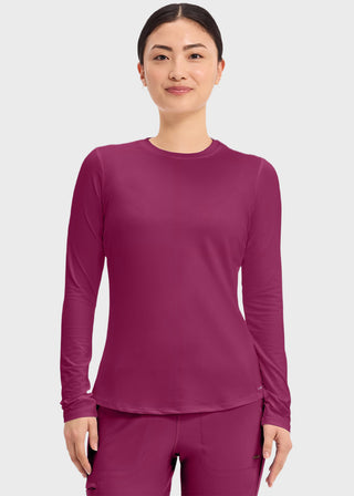 Cherokee Basics Women's Long Sleeve Underscrub Knit Tee