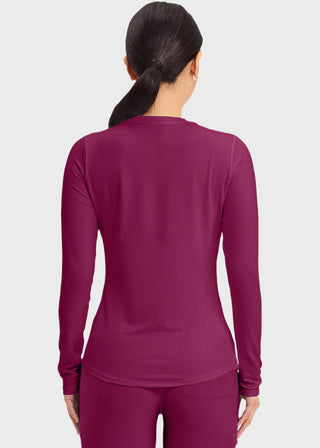 Cherokee Basics Women's Long Sleeve Underscrub Knit Tee