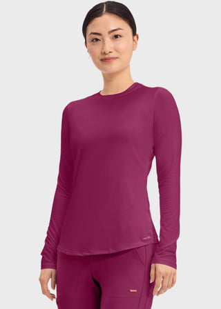 Cherokee Basics Women's Long Sleeve Underscrub Knit Tee