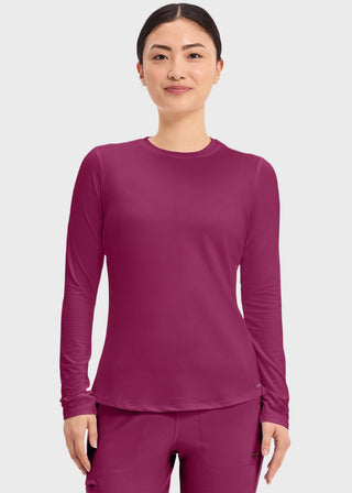 Cherokee Basics Women's Long Sleeve Underscrub Knit Tee
