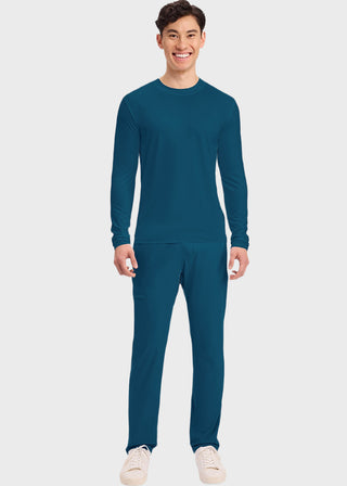 Cherokee Basics Men's Long Sleeve Underscrub Knit Tee