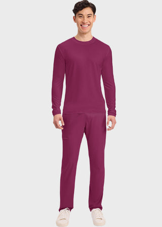 Cherokee Basics Men's Long Sleeve Underscrub Knit Tee