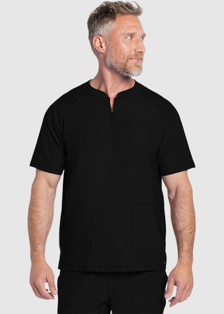 Cherokee Form Men's Quarter Zip Henley Top