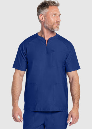 Cherokee Form Men's Quarter Zip Henley Top