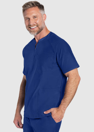 Cherokee Form Men's Quarter Zip Henley Top