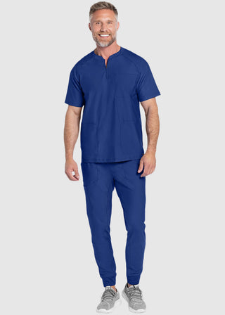 Cherokee Form Men's Quarter Zip Henley Top