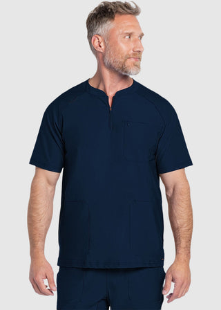 Cherokee Form Men's Quarter Zip Henley Top