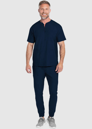 Cherokee Form Men's Quarter Zip Henley Top