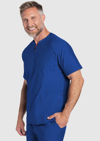 Cherokee Form Men's Quarter Zip Henley Top