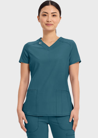 Cherokee Infinity Women's Contemporary Fit V-Neck Top