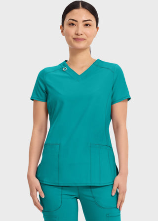 Cherokee Infinity Women's Contemporary Fit V-Neck Top