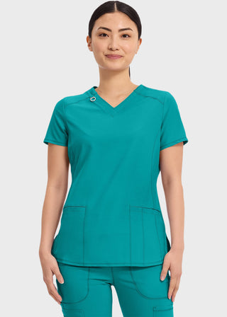 Cherokee Infinity Women's Contemporary Fit V-Neck Top
