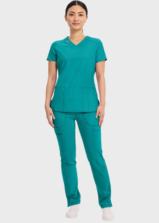 Cherokee Infinity Women's Contemporary Fit V-Neck Top