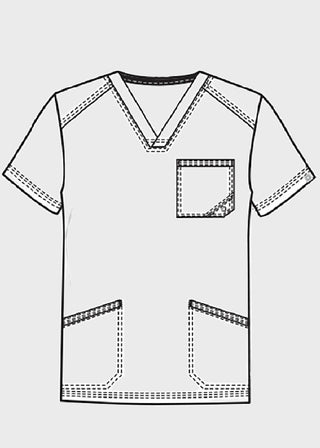 Cherokee Infinity Men's V-Neck Scrub Top