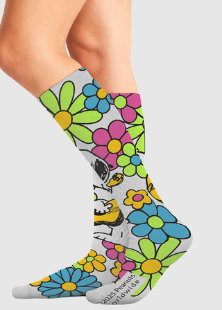 Cherokee Legwear Women's Compression Socks in Snoopy Grooves