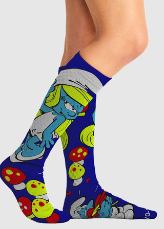 Cherokee Legwear Women's Compression Socks in Smurfette