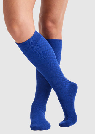 Cherokee Legwear Unisex's True Support Compression Socks in Electric Blue