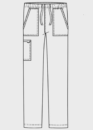 Cherokee Workwear Revolution Unisex Tapered Leg Drawstring Pant