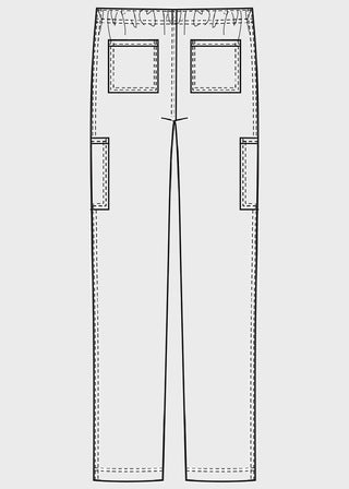 Cherokee Workwear Revolution Unisex Tapered Leg Drawstring Pant