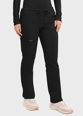 Cherokee Workwear Revolution Women's Mid Rise Tapered Leg Drawstring Pant