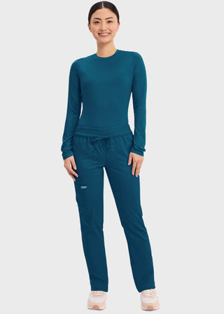 Cherokee Workwear Revolution Women's Mid Rise Tapered Leg Drawstring Tall Pant