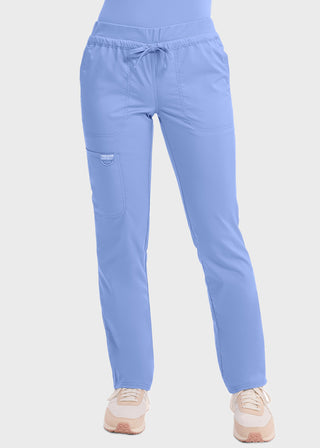 Cherokee Workwear Revolution Women's Mid Rise Tapered Leg Drawstring Tall Pant