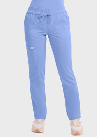 Cherokee Workwear Revolution Women's Mid Rise Tapered Leg Drawstring Pant