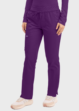 Cherokee Workwear Revolution Women's Mid Rise Tapered Leg Drawstring Tall Pant