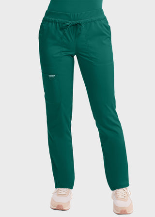 Cherokee Workwear Revolution Women's Mid Rise Tapered Leg Drawstring Pant