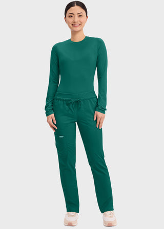 Cherokee Workwear Revolution Women's Mid Rise Tapered Leg Drawstring Pant