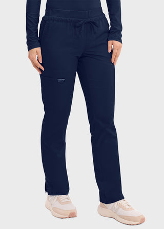 Cherokee Workwear Revolution Women's Mid Rise Tapered Leg Drawstring Pant