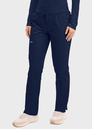 Cherokee Workwear Revolution Women's Mid Rise Tapered Leg Drawstring Tall Pant