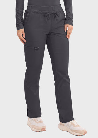 Cherokee Workwear Revolution Women's Mid Rise Tapered Leg Drawstring Tall Pant